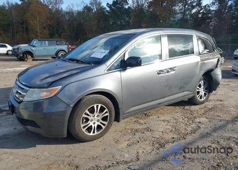 2012 Honda Odyssey Ex-L from USA, damaged, VIN 5FNRL5H62CB073316